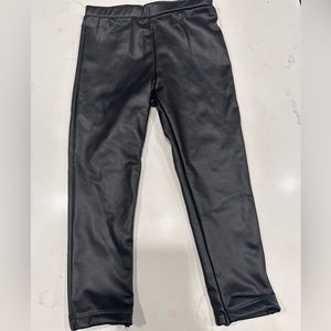 Zara “leather” legging size 2-3 like new